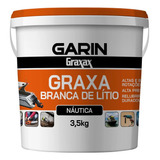 Balde Graxa De Lítio Pura Branca 3 5kg Resistente A Água