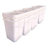 Balde Hermetico P Arroz 20l Retang Alça Plast
