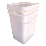 Balde Hermetico P Arroz 20l Retangular Kit 04 Pçs