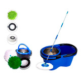Balde Mop Esfregão Com Cesto Inox Cabo 1 60 Metros 3 Refis