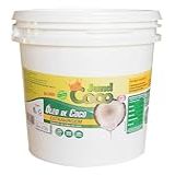 Balde Óleo De Coco Extra Virgem 3l Farinha De Coco Copra