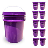 Balde Para Açaí E Sorvetes De 10 Litros Kit Com 10 Peças