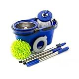 Balde Perfect Mop 360 Inox Com 3 Refis Azul
