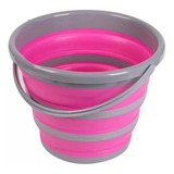 Balde Retratil Dobravel Flexivel 10 Litros Silicone Limpeza