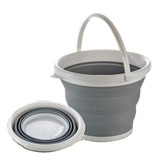 Balde Retrátil Flexível Dobrável Silicone 10l Com Alça