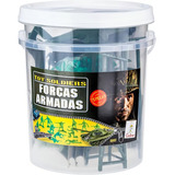 Balde Soldados E Veiculos Forcas Armadas Com 75 Peças