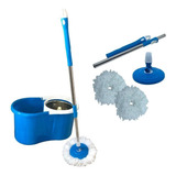 Balde Spin Mop 360 Centrifuga 2 Esfregão Cesto Inox Vassoura