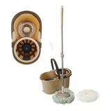 Balde Spin Mop 360 Com Esfregão 2 Centrífugas Para Limpeza
