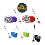 Balde Spin Mop Centrifuga Inox Esfregão