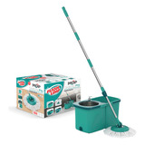 Balde Spin Mop Complet Pró Cesto Inox 2 Refil Frete Grátis