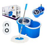 Balde Spin Mop Giratório Cesto Inox