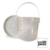 Balde Transp 2 2l Alça Plast P Pedreiro 30 Pçs