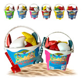 Baldinho De Areia Praia Infantil Verão Brinquedo 7 Peças