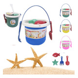 Baldinho De Praia Infantil Kit C 5 Peças P Brincar Areia