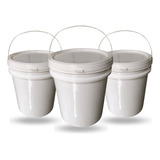 Baldinhos De 5l Branco 3 Pçs