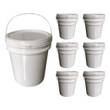 Baldinhos De 5l Branco 6 Pçs