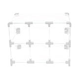 Baleiro Expositor Branco De Vidro 0 30 X 0 20 X 0 20m