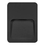 Balizador Arandela Preto Parede Externo Ip65 Led 2w 4x2