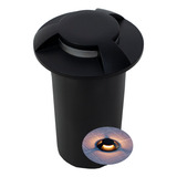 Balizador Escada Redondo Solo Led 1w Embutir 3000k 3 Fachos