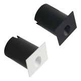 Balizador Led De Embutir Quadrado 2w Luz Amarela Ip65 Kit 5