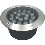 Balizador Led Embutir Chão Piso Jardim 18w Branco Quente
