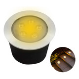 Balizador Led Embutir Chão Piso Jardim 5w 3000k Bivolt Ip67