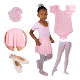 Ballet Bale Roupa Completa 5 Peças Linda Kit Ballet 