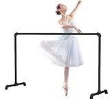Ballet Barre Barra De Balé De Ferro Móvel Com Alça De Couro Confortável Escolha Ideal Para Alongamento De Compressão De Perna Color Black Size 1m 3 3FT 