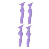 Baluue 4 Pcs Régua De Beleza De Silicone Delineador Kit Maquiagem Auxílio Guia De Maquiagem Ferramentas De Beleza Sombra Moldes De Silicone Estênceis De Guia De Maquiagem Bisel Aplicador