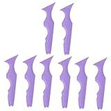 Baluue 8 Peças Régua De Beleza De Silicone Aplicador De Maquiagem Modelo De Sobrancelha Delineador Kit Maquiagem Moldes De Silicone Sombra Estênceis De Guia De Sobrancelha Inventar Mofo
