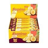 Banana Brasil Barra De Frutas Supino Zero Banana E Abacaxi Com Cobertura Chocolate Branco Com 20 Unidades De 24 G