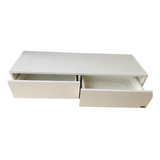 Bancada Balcão Console Barbeiro Em Mdf Com 2 Gavetas Branca