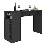 Bancada Balcão-mesa De Cozinha Com Adega E 1 Porta Multimóveis Mp2144 Preto