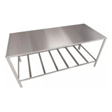 Bancada Inox Veterinária 140cm Banho E Tosa Petshop
