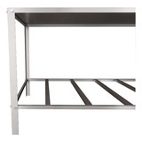 Bancada Mesa Resistente 100 Aço Inox Cozinha Industrial 140