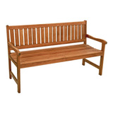 Banco De Jardim 1 50m 3 Lugares De Madeira Metalnew