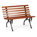 Banco Jardim Praça Madeira Ferro Tamandua 100cm Namoradeira Cor Marrom