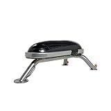 BANCO MULTIFUNCIONAL BMW PRATA RETO FIXO COM ESTOFAMENTO INFLÁVEL COM RODAS PARA TRANSPORTE METAL ULTRA REISTENTE