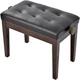 Banco Para Piano C Regulagem Banqueta Luxo Sonata 212 Brown