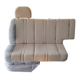 Banco Passageiro Sofa Cama Bege Azul Caminhão Mercedes