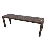 Banco Ripado Em Alumínio 1 20m Marrom