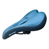 Banco Selim Gts Vazado Lycra Neoprene Super Confortável Bike Comprimento 265 Mm Cor Preto Largura 170 Mm