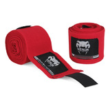 Bandagem Boxe Muay Thai Kickboxing Mma Venum 4m Vermelha