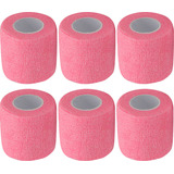 Bandagem Elástica Adesiva Flexível Atadura 5cm Kit 6 Un 