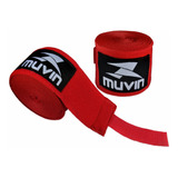 Bandagem Elástica Muvin 5 Metros Luta Boxe Mma Muay Thai Cor Vermelho