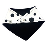 Bandana Babador Bebê Algodão Dupla Face Estampa Bolinha Poá