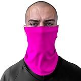 Bandana Balaclava Proteção Solar Pescoço E Cabeça Pesca Ciclismo Touca Ninja Unissex Poliamida Premium UV50 Rosa U 
