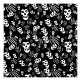 Bandana Caveira Preta Lenço Cabeça Motoqueiro Ciclista Rock