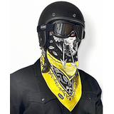 Bandana Moto Caveira Paisley Motociclista Rock Harley Custom