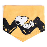Bandana Para Cães Zooz Pets Snoopy Amarela P